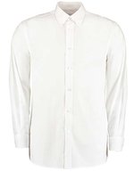 Kustom Kit Klassisches Langarm Business Hemd Baumwolle-Polyester – White