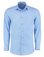 Kustom Kit Popeline Hemd mit Haifischkragen für Herren – Light Blue
