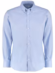 Kustom Kit Slim Fit Stretch Oxford Shirt Long Sleeve, Light Blue 34/35 (13H), K182 – image 3