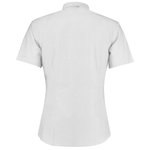 Kustom Kit Slim Fit Oxford-Hemd Kurzarm Baumwolle-Polyester, Light Blue 36 (14), K183 – Bild 4