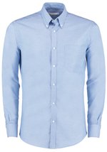 Kustom Kit Slim Fit Oxford Hemd Langarm für Herren, Black 36 (14), K184 – Bild 3