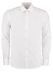 Kustom Kit Slim Fit Business Shirt Schwarz-Weiß for Men, Black 36 (14), K192 – image 3
