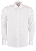 Kustom Kit Slim Fit Business Hemd Schwarz-Weiß für Herren, Black 36 (14), K192 – Bild 3