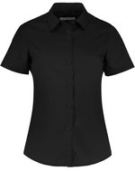 Kustom Kit Poplin Hemd Kurzarm Tailored Fit für Damen, Black 32 (6), K241 – Bild 3