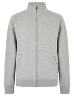 Regular Fit Zipped Sweatshirt – Heather Grey