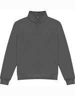 Kustom Kit Herren-Sweatshirt mit 1/4-Zipper und Kragen, Black XS, K335 – Dark Grey