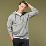 Kustom Kit Regular Fit 1/4 Zip Hoodie Baumwolle, Dark Grey XS, K336 – Bild 1