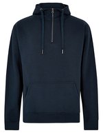 Regular Fit 1/4 Zip Hoodie Baumwolle – Navy