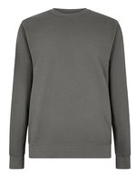 Felpa regular fit pique – Grigio scuro
