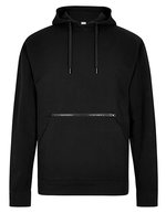 Felpa con cappuccio regular fit pique con tasca con zip – Bild 2
