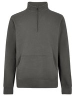 Sweat-shirt regular fit pique zip 1/4 – Dark Grey