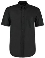 Kustom Kit Oxford Hemd kurzarm Baumwollmix für Herren, Black 37 (S/14H), K350 – Bild 2