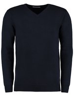 Regular Fit Arundel V-Neck Sweater – Navy