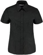 Kustom Kit Oxford Shirt Kurzarm Tailored Fit für Damen, Black 34 (XS/8), K360 – Bild 2