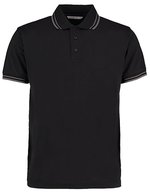 Kustom Kit Classic Fit Polo mit Tipped Collar, Black/Charcoal S, K409 – Bild 2