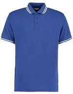 Kustom Kit Classic Fit Polo mit Tipped Collar, Black/Charcoal S, K409 – Royal/White