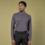 Kustom Kit Langarm Poloshirt Oeko-Tex 100 für Herren, Black S, K430 – Bild 1