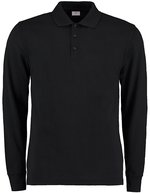 Kustom Kit Langarm Poloshirt Oeko-Tex 100 für Herren, Black S, K430 – Bild 2