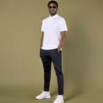 Regular Fit Micro Mesh Polo with Cooltex® Plus – Black