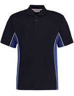 Kustom Kit Klassisches Track Polo mit Kontrastknopfleiste, Black/Gold XXS, K475 – Navy/Royal/White
