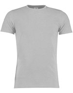 Kustom Kit Fashion Fit T-Shirt Superwash® 60º, Black XS, K504 – Gris clair Chine