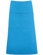 Bargear Long Superwash® 60º Bar Schürze Baumwolle, Lime 89 x 79 cm, K514 – Turquoise