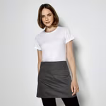 Bargear Short Bistro Apron with Zip, Dark Grey 38 x 69 cm, K520 – image 2