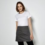 Bargear Kurze Bistroschürze mit Reißverschluss, Dark Grey 38 x 69 cm, K520 – Bild 1