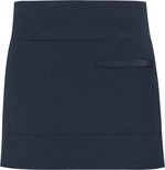 Bargear Kurze Bistroschürze mit Reißverschluss – Black