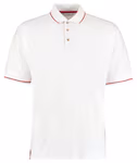 Kustom Kit Classic Polo with Cuff, Black/Bright Red XS, K606 – image 3