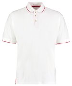 Kustom Kit Klassisches Polo mit Aufschlag, Black/Bright Red XS, K606 – Bild 3