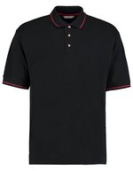 Kustom Kit Klassisches Polo mit Aufschlag, Black/Bright Red XS, K606 – Bild 2