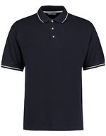 Kustom Kit Klassisches Polo mit Aufschlag, Black/Bright Red XS, K606 – Blu navy/Bianco