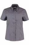 Kustom Kit Tailored Oxford Shirt Short Sleeve, Black 32 (XXS/6), K701 – image 3
