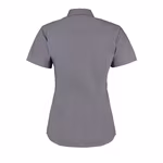Kustom Kit Tailored Oxford Shirt Short Sleeve, Black 32 (XXS/6), K701 – image 4