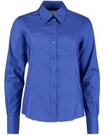 Kustom Kit Oxford-Hemd Tailored Fit Langarm für Damen, Black 32 (XXS/6), K702 – Royal