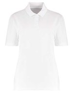 Kustom Kit Polo Regular Fit, 50/50 Baumwolle-Polyester für Damen, Black 34 (8), K722 – White