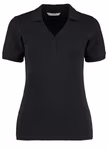Kustom Kit Regular Fit Comfortec® V-Ausschnitt Polo, Black 36 (S/10), K732 – image 3