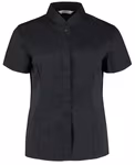 Bargear Elegant Blouse Shirt with Mandarin Collar, Black 34 (XS/8), K736 – image 3