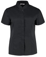 Bargear Elegantes Blusenshirt mit Mandarin-Kragen, Black 34 (XS/8), K736 – Bild 3