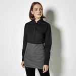 Bargear Hemd Tailored Fit Mandarin-Kragen für Damen, Black 34 (XS/8), K740 – Bild 1