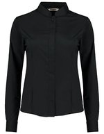 Bargear Hemd Tailored Fit Mandarin-Kragen für Damen – Black