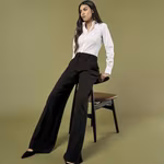 Kustom Kit Business Hemd Tailored Fit Langarm für Damen, Black 34 (XS/8), K743F – Bild 2