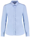 Kustom Kit Tailliertes Stretch-Oxford-Shirt mit langen Ärmeln, Light Blue 32 (6), K782 – Bild 3
