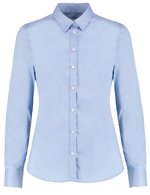 Kustom Kit Tailliertes Stretch-Oxford-Shirt mit langen Ärmeln, Light Blue 32 (6), K782 – Bild 3