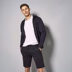 Kustom Kit Slim Fit Sweat Shorts mit Taschen, Navy S, K922 – Dark Grey Marl