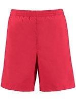 Kustom Kit Classic Fit Track Shorts mit Reißverschlusstaschen, Black/White XS, K980 – Red/White
