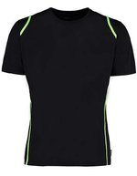 Kustom Kit Cooltex® Contrast T-Shirt Regular Fit, Black/Black XS, K991 – Black/Fluorescent Lime
