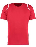 Kustom Kit Cooltex® Contrast T-Shirt Regular Fit, Black/Black XS, K991 – Red/White