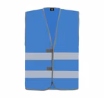 Korntex Gilet di Sicurezza Passau con Strisce Riflettenti, Grey M/L, KX010 – immagine 5